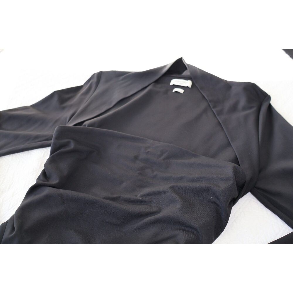 Aritzia Long Sleeve Black Wrap Top